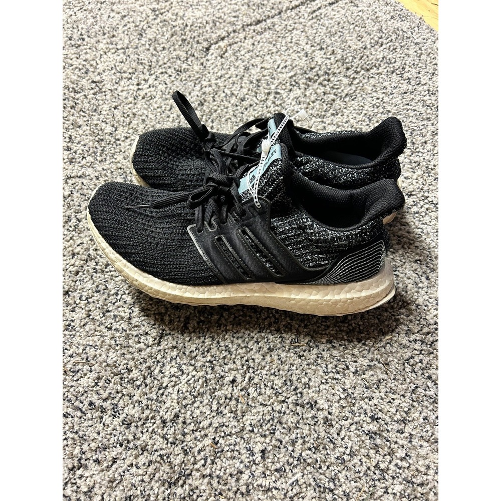 Adidas‎ UltraBoost 4.0 x Parley F36190 Black Athletic Running Shoes Men's Sz 8